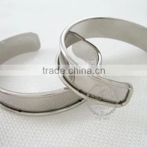 11mm Width Bezel,60mm Diameter Silver Plated Vintage Style Bangle Adjustable Bracelet DIY Supplies,findings 1900108 thumbnail-3