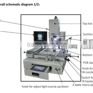 Low Cost Semi Auto BGA Rework Station For Repair All Kinds Of Motherboard RW-SV550 Shuttle Star thumbnail-2