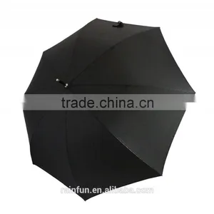 Automatic Open Long Umbrella With Black Fiberglass Frame thumbnail-2