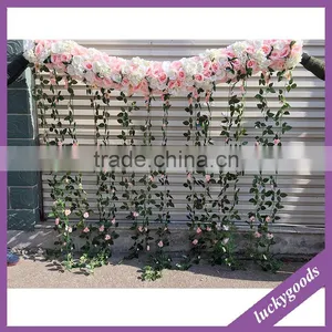 Luxury 2m Handmade Coral and White Hanging Decorative Flower Arranging thumbnail-3