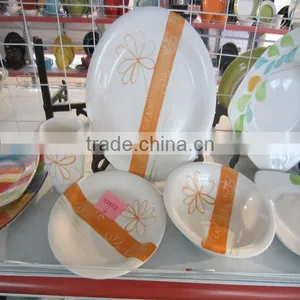 2013 Fashion Ceramic Handpainted Circle Design Kitchen Crockery Stoneware Dinnerware Sets thumbnail-1