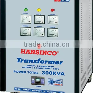 Hansinco Industrial Dry Transformers New 2038 B.A - 300KVA ( Input: 380V, Output: 220V, 200V) thumbnail-1