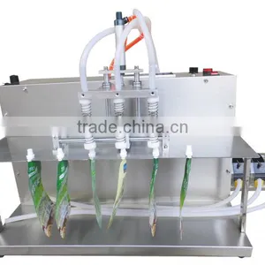 Electric Digital Control 6L Flow Rate 3 Nozzles Spout Bag Filling Machine For Spice Water thumbnail-2