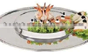 Stainless Steel Round Buffet/sushi Tray thumbnail-1