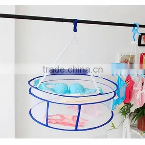 Collapsible Hanging Mesh Storage Basket Organizer Storage Cage Basket for Kids Stuffed Toy/Hang Dry Clothes thumbnail-3