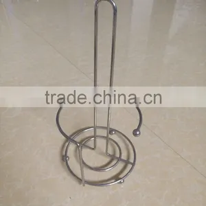 Metal Wire Chrome Paper Roll Stand/Toliet Paper Roll Holder thumbnail-2