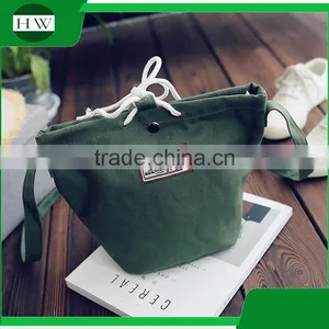Promotional Eco Friendly Custom Fashion Vintage Women Canvas Messenger Bag thumbnail-4