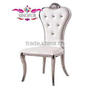 Modern Wood or Stainless Steel Framed Baroque Chair thumbnail-1