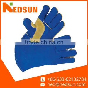 Welding Reinforce Safety Split Leather Labour Gloves thumbnail-1
