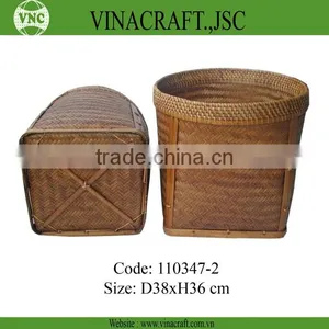 Bamboo Cheap Waste Basket thumbnail-1