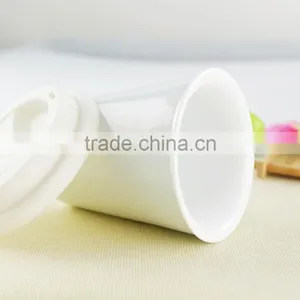 Christmas Wholesale Cheap Double Wall Ceramic Tumblers, Travel Coffee Mug With Silicone Lid thumbnail-5