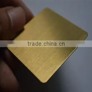 4x8 Color Coated Hairline Finish Stainless Steel 0.2MM Copper Sheet thumbnail-2