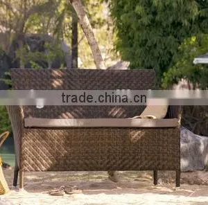 2017 Trade Assurance Hot Sale Outdoor Rattan Economical Resin Wicker Sofa thumbnail-1