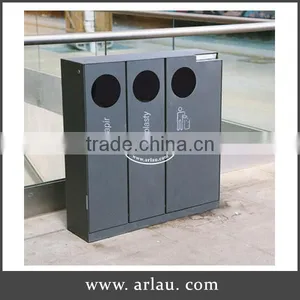 Arlau Metal Steel Street Waste Segregation Dustbin thumbnail-1