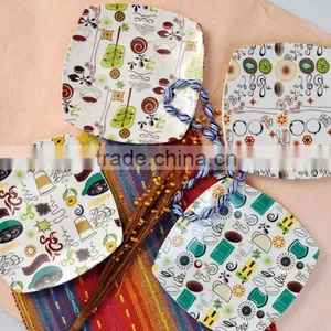 Square Ceramic Cake Plate thumbnail-1