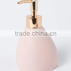 Pink Color Bathroom Accessories Include Lotion Bottle Tumbler and Soap Dish thumbnail-2