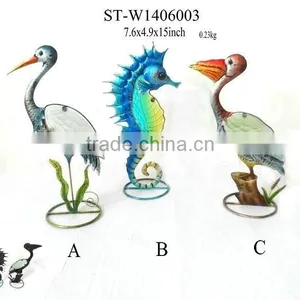 Stained Sea Animal Iron&glass Candlestick thumbnail-1