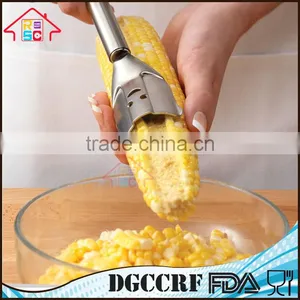 NBRSC Easy Corn Cutter Stainess SteeL Corn Zipper Kernel Remover Corn Cob Peeler thumbnail-1