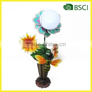 YS14650 Metal Flower Craft Solar Powered Decoration Garden Balls Light thumbnail-1