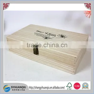 Paulownia Wood Tableware Wooden Book Storage Box CN thumbnail-1