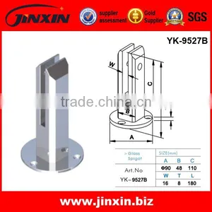 Hot Sale Stainless Steel Glass Fittings/Glass Railing Clamp/Pool Fence Glass Spigot thumbnail-2