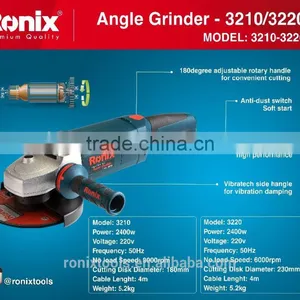 RONIX HIGH QUALITY ANGLE GRINDER 230MM-2400W MODEL 3220 thumbnail-1