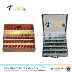 66 Pcs Woodworking Tool Kit Router Bit Set Wood Box thumbnail-1