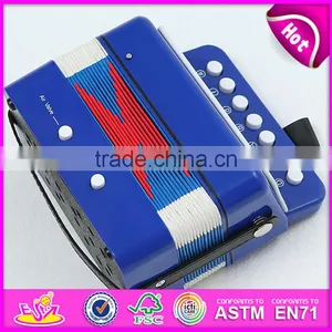 Most Popular Children Gift Toy Wooden Musical Piano Accordion for Sale W07K006B thumbnail-4