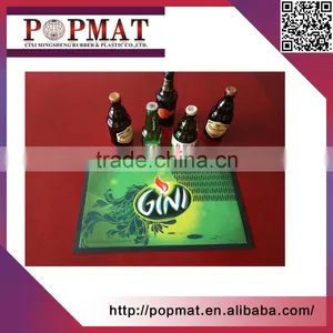2017 Custom Brand Logo Non-woven Fabric Bar Mat Glows thumbnail-1