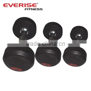 Various Weight Rubber Coated Dumbbell -Black thumbnail-1