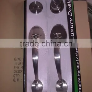 ANSI Grade 2 Zinc Lever Handleset Door Handle Lock Set For Bedroom thumbnail-2