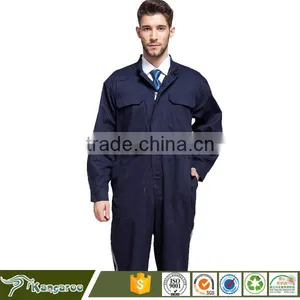 Solid Color Cotton Worker Overall Coverall thumbnail-4