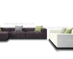 Customerized Fabric Sofa Made in China Europen Slant Seat Design Movelable thumbnail-3