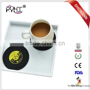 Hot Selling Round Silicone Coasters, Cute Button Coasters, Home Table Coffee Drink Cup Mat thumbnail-1