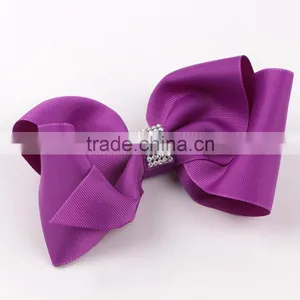 Big 8 Inch Grosgrain Ribbon Hair Bow thumbnail-1