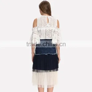 2017 Ladies Summer Casual White Blouse & Top thumbnail-5
