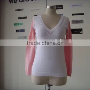 Ladies 55%ramie 45%cotton Knitted Cardigan thumbnail-1