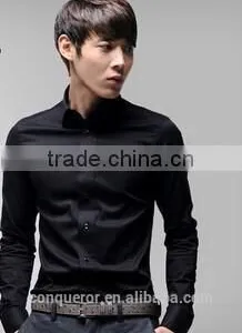 100% Cotton,Fashion,White,Business&Leisure,High-end Men's Shirt BSRT0101 thumbnail-1