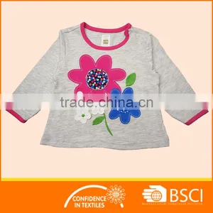 Attractive Baby Girl Pretty T Shirt+ Pant Kid 2 PCS Clothing Set thumbnail-2