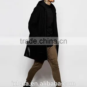 OEM Customize Men Summer Longline Sleeveless Turtle Neck Black Plain T-shirt thumbnail-4