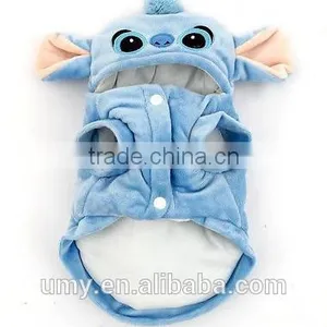 Pet Cartoon Stitch Dog Clothes Puppy Cat Costumes Apparel Winter Coat thumbnail-3