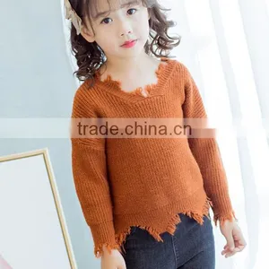 Zm35790a New Fashion Girls Tops Wholesale Beautiful Model Long Sleeve Shirts thumbnail-4