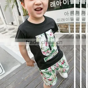 Zm35671a 2017 New Pattern Boys Boutique Clothing Set Wholesale thumbnail-3