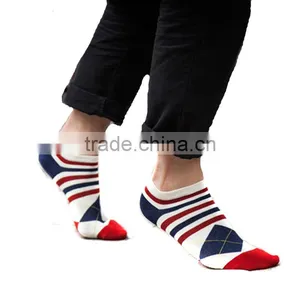 New Style Different Pattern Cotton Korean Style Men Wear Sport Ankle Invisible Sock Compression Sock thumbnail-1