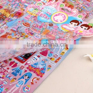 Customizable Children Carton Sticker Puffy Stickers Multicolor Education Sticker Foam Sticker Bubble DIY Sticker thumbnail-2
