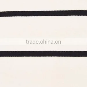 Clothes for Women Printed Striped White and Black Short Sleeve thumbnail-5