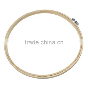 Cross Stitch Supplies Circle Round Natural Bamboo Embroidery Hoops Wood Wholesale thumbnail-1