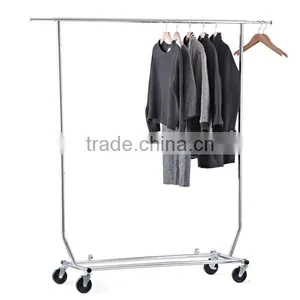 Portable Rolling Clothes Rack Closet thumbnail-1