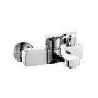 Square Wall Mounted Bath Taps Brass Diverter Two S-connector for Bath-shower thumbnail-1