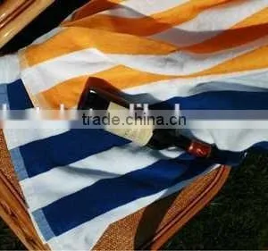Hotel Blue and White Stripe Pool Towels thumbnail-1